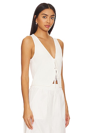 Show Me Your Mumu Time Out Tie Top in White
