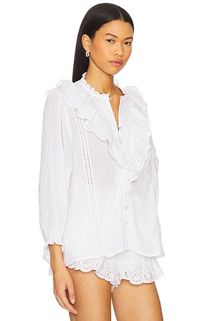 Show Me Your Mumu French Blouse in White