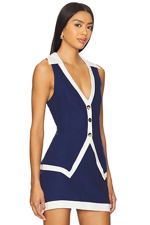 Show Me Your Mumu Colby Vest Top in Navy