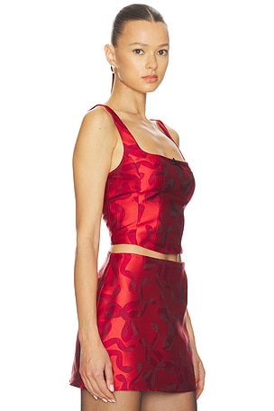 Show Me Your Mumu Kendra Top in Red