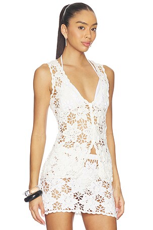 Show Me Your Mumu Heatwave Vest Top in Ivory