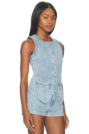Show Me Your Mumu Pacifica Top in Blue