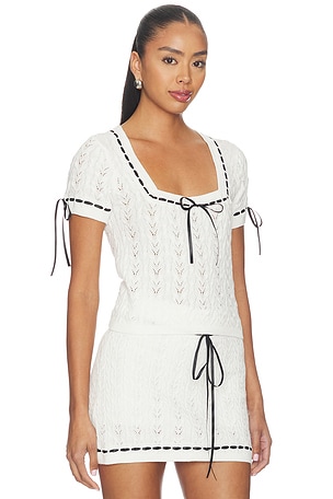 Show Me Your Mumu Simone Top in Ivory