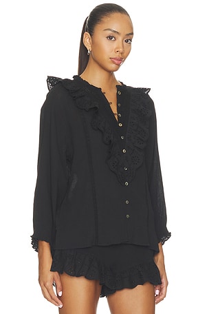 Show Me Your Mumu French Blouse in Black