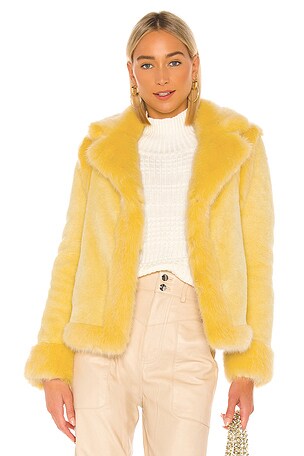 Coronis Faux Fur Jacket Shrimps