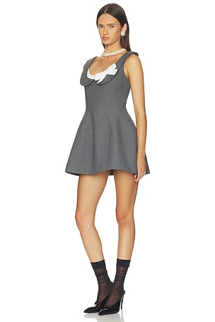 Shushu/Tong Side Bow A-line Dress in Grey. Size UK 8. Also