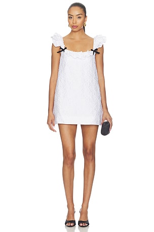 Lace Trim Sleeve Straight Dress Shushu/Tong
