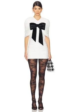 Lace Overlay Shoulder Dress Three-piece Set Shushu/Tong