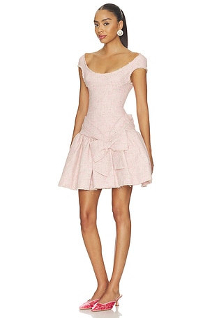 Shushu/Tong Deep U-neckline Dress in Pink