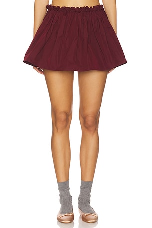 Hand-sewn Floral Waist Mini Skirt Shushu/Tong