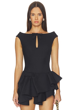 Keyhole Cold-shoulder Crop Top Shushu/Tong