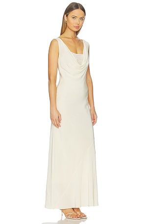SIR. Piero Layered Midi Dress in Cream. Size 3 / L. Also