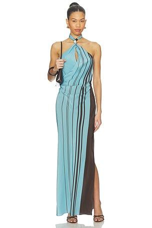 Rioja Halter Scarf Maxi Dress SIR.