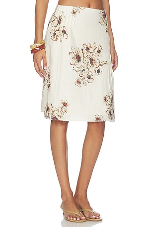 SIR. Freja Midi Skirt in White. Size 3 / L. Also