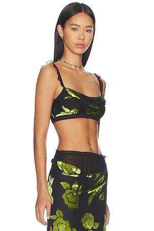 SIR. Roxane Bralette Top in Dark Green. Size 2 / M. Also