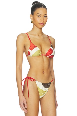 SIR. Julietta String Triangle Bikini Top in Cream. Size 3 / L. Also