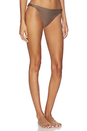 SIR. Amado Beaded Bikini Brief in Brown. Size 3 / L. Also