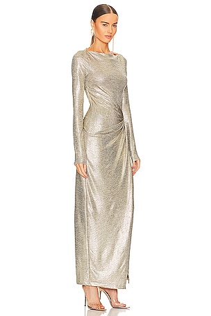 Significant Other Chloe Dress in Metallic Gold