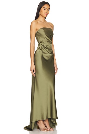 Significant Other Lucile Strapless Gown in Olive