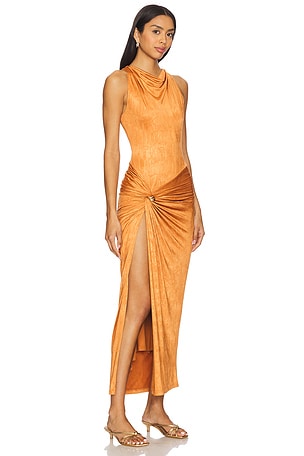 Significant Other Nala Dress in Cognac,Orange