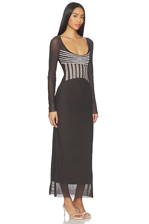 Significant Other Maddie Maxi Dress in Brown. Size Aus 8/US 4. Also