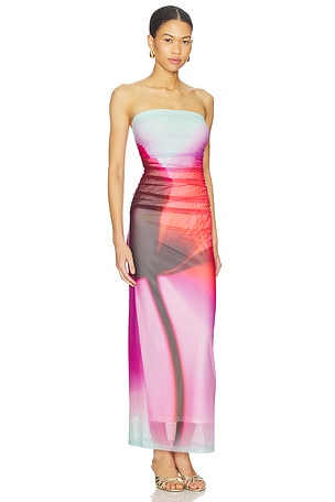 Significant Other Sura Strapless Dress in Pink,Burnt Orange