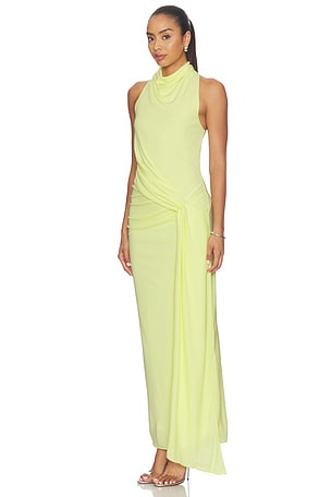 Significant Other ROBE MAXI DRUE en Citron