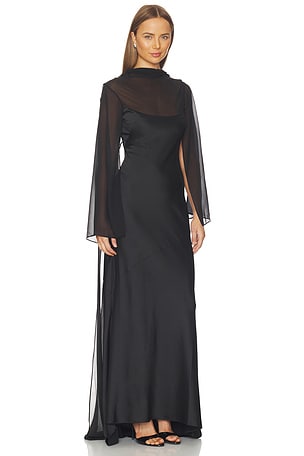 Significant Other Devlyn Long Sleeve Gown in Black. Size Aus 8/US 4. Also