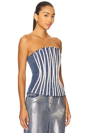 Significant Other Sabrina Bodice in Blue