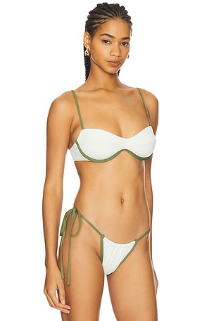 Significant Other Sutton Bikini Top in White. Size XS. Also