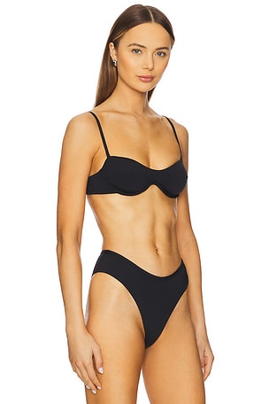 Significant Other Sutton Bikini Top in Black