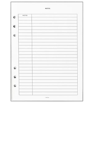 Notes Insert 6 Ring STIL