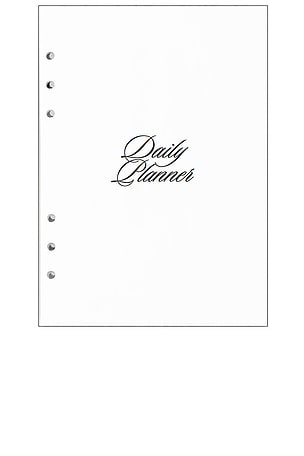 Undated Daily Planner Insert 6 Ring STIL