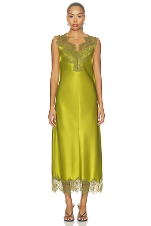 Bea Satin Lace Midi Dress SIMONMILLER
