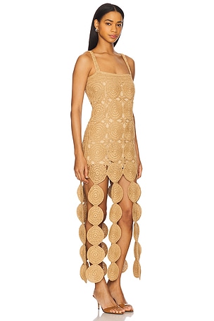 SIMONMILLER Beep Beep Tank Dress in Tan