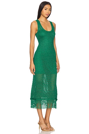 SIMONMILLER Roca Dress in Dark Green