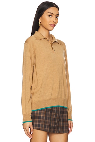 SIMONMILLER Marcel Polo Sweater in Beige