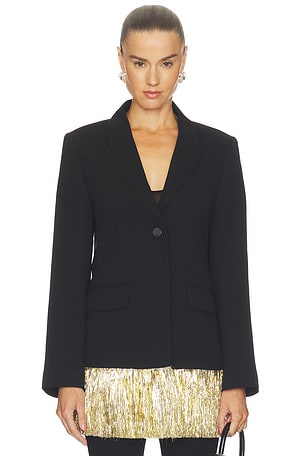 Odette Crepe Fringe Blazer SIMONMILLER