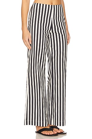 SIMONMILLER Pia Poplin Pant in Black,White