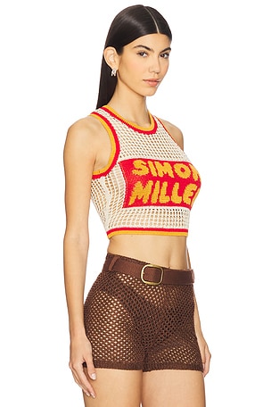 SIMONMILLER Dibby Knit Tank Top in Beige