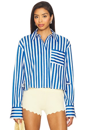 Ayre Cropped Poplin Top SIMONMILLER