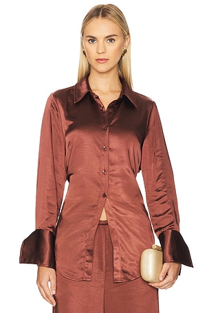 Loch Satin Button Up SIMONMILLER
