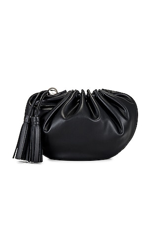 SIMONMILLER Faux Leather Fava Clutch in Black SIMONMILLER $188 Previous price: $335 