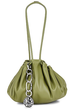 SIMONMILLER Long Scrunch Bag in Alien Green | REVOLVE