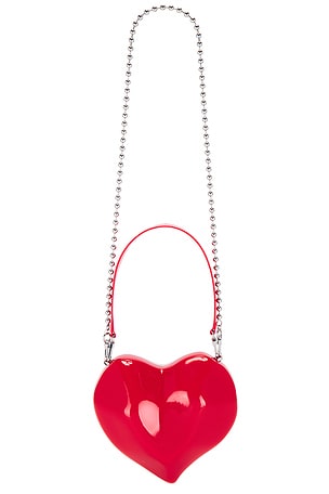 Molded Heart Bag With Patent Strap SIMONMILLER