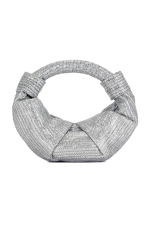 SIMONMILLER Lopsy Bag in Metallic Silver