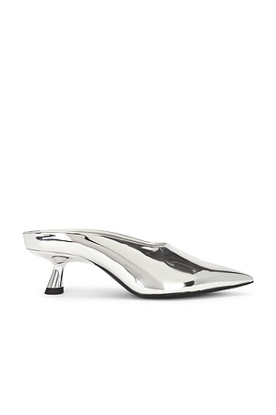 MULES CHROME POINTED GALA SIMONMILLER