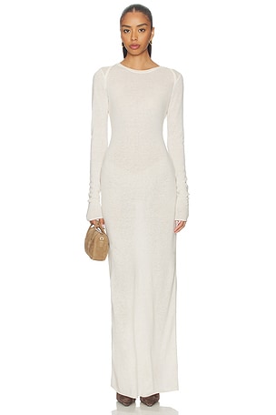 Sheer Cashmere Long Sleeve Maxi Dress SKIMS