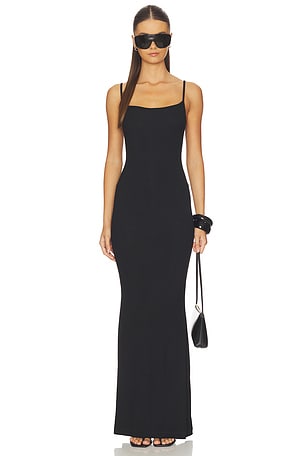 Soft Lounge Slip Dress in Black SKIMS