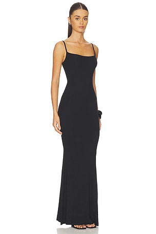 SKIMS Soft Lounge Slip Dress in Black in Black
